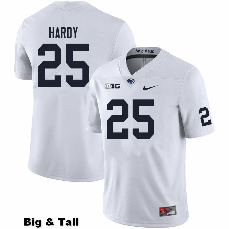 NCAA Nike Men's Penn State Nittany Lions Daequan Hardy #25 College Football Authentic Big & Tall White Stitched Jersey VOC2898TS